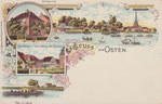 Lithografie Gruss aus Osten