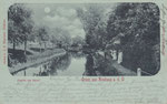 Gruss aus Neuhaus a.d.O, Partie am Kanal, gel. 1901
