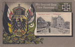 Neuhaus - Oste, Patriotische Postkarte, gel 1920